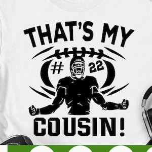 Football Cousin svg, Funny Football svg, Cousin svg, Football Family svg. Primo aficionado al fútbol svg eps png cricut cortar archivo descarga digital