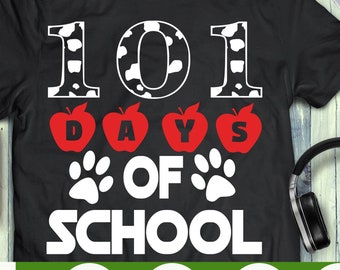 101 days of school svg dalmation 100 Days of School SVG eps png Cricut Cut File Digital Download
