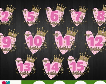 Birthday Svg Bundle 2-15, It's My Birthday Svg, Birthday Queen Svg, Birthday Squad Svg, Birthday girl svg, Happy Birthday Svg, Birthday Svg