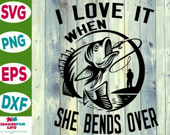 Love Fishing Svg Etsy