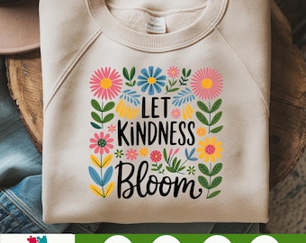 Lassen Sie Freundlichkeit Blüte png, Blume png, Retro Blume png, Boho Blume png, Blumen png, Boho Blumen png, geistige Gesundheit png, seien Sie Art png