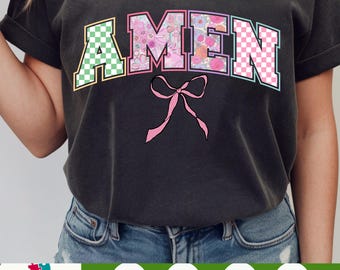 Easter PNG, Floral Amen png, Jesus Easter png, Easter Christian png, Easter Shirt Design, Happy Easter png, Easter Sublimation Design