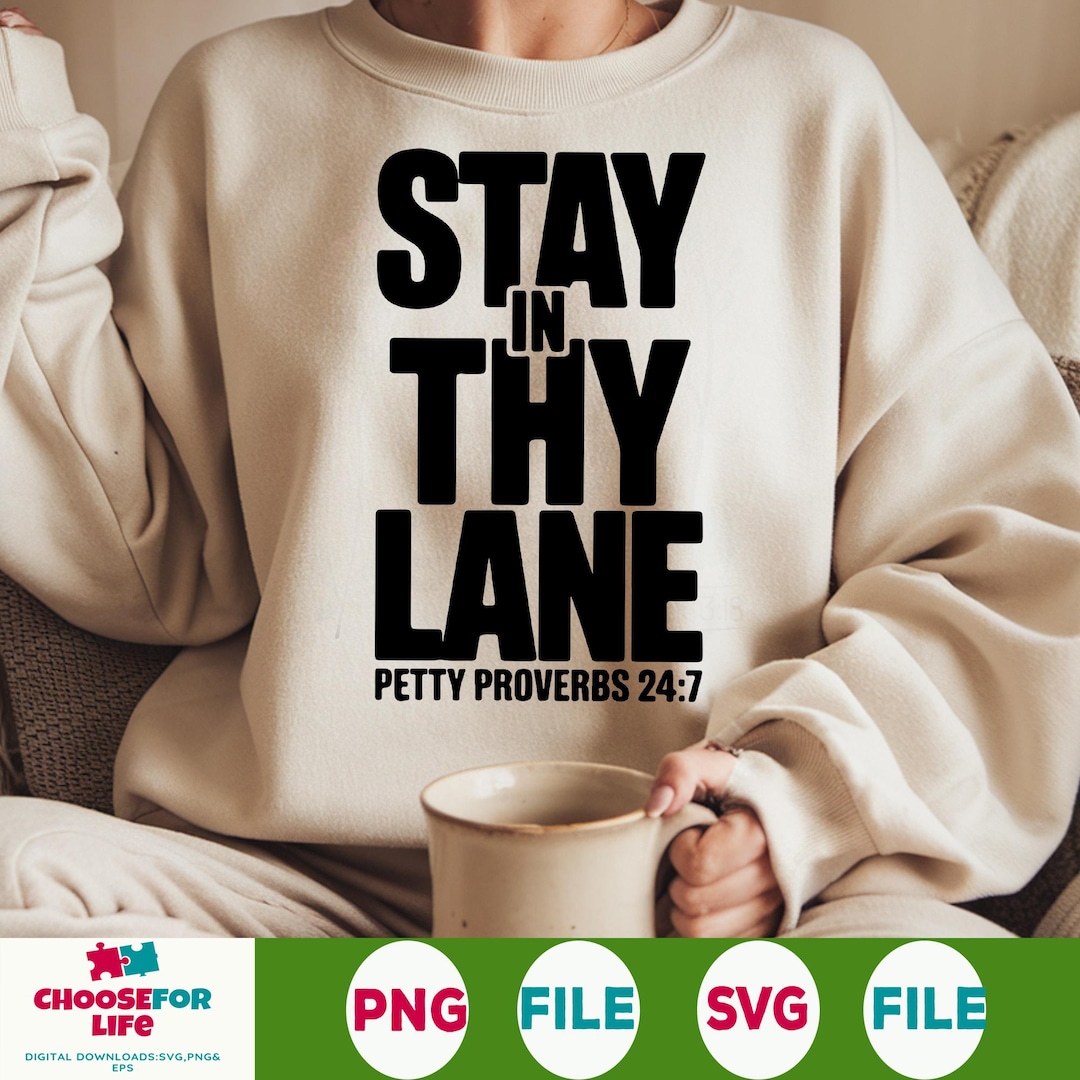 Petty Proverbs SVG PNG, Funny Christian Sarcasm Quote, Minimalist Faith ...