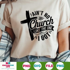 Não há igreja como a que eu tenho SVG, citações de pastor svg, igreja svg, Ore svg, cruz cristã svg, Não há igreja Svg png cricut design