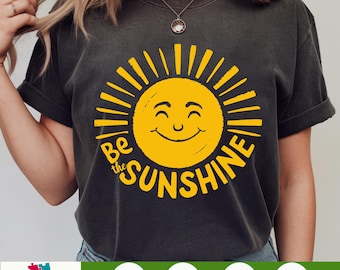 Sé el sol PNG - Diseño de sublimación de salud mental moderno con cita positiva para camisetas, pegatinas y regalos, PNG digital inspirador