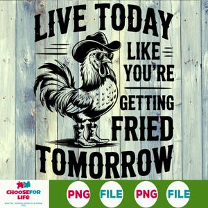 Lustiges Huhn SVG PNG, Bauernhof Humor Hahn Clipart Design, digitaler Download für Cricut und Sublimation, Landwirtschaft Handwerk Grafik
