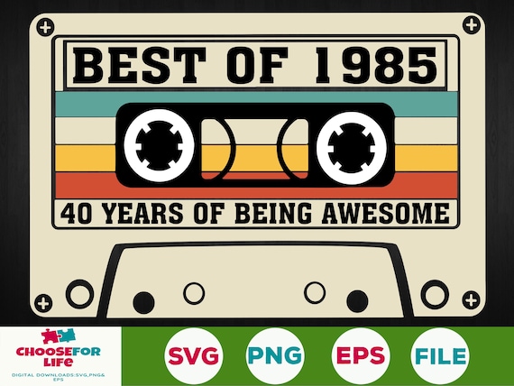 Vintage 1980 40 Years Awesome 40th Birthday Retro Cassette T-Shirt Vintage 1980 40 Years Awesome 40th Birthday Retro Cassette T-Shirt