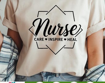 Nurse SVG , Instant Download Nurse Cut File for Cricut, Medical Word SVG, Nurse Shirt Design, Gift for Nurses digital download