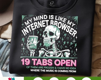 My Mind is Like Sarcastic Snarky PNG , Trendy Sarcastic Png, Sassy Png Snarky Funny Skeleton Coffee Lover Sarcasm Png Adult Humor png Funny