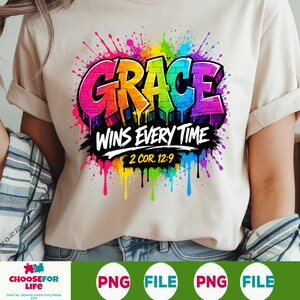 Graffiti Jesus PNG Bundle, The Way Truth Life Christian Bible Verse Clipart, Faith Based Sticker Shirt Design Sublimation Download File image 5