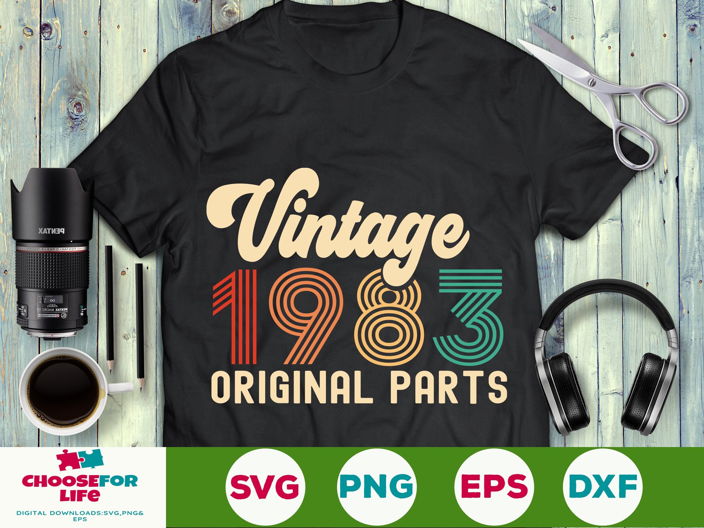 Vintage 1983 Original Parts Svg 38th Birthday Svg Thirty Eight