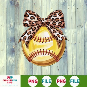 Luipaard retro softbal strik png, coquette softbal moeder sublimatie ontwerp, schattige game dag shirt afbeelding, softbalseizoen digitale download