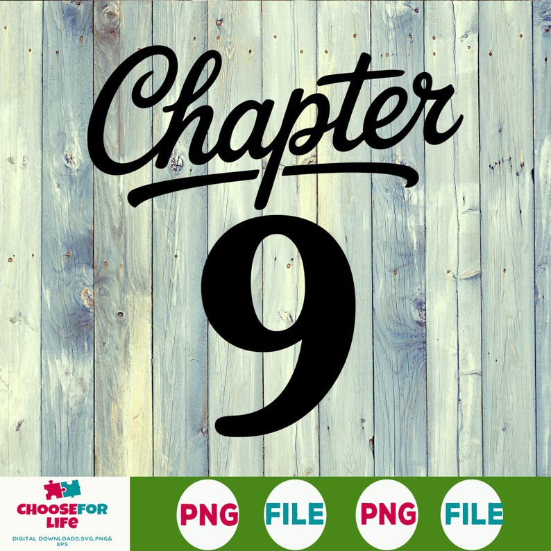 9th Birthday Girl SVG PNG Chapter 9 Shirt Design Est. 2017, Nine Years ...