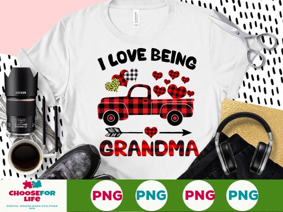 I Love Being Mimi Red Plaid Truck Hearts Valentine's Day T-Shirt I Love Being Mimi Red Plaid Truck Hearts Valentine's Day T-Shirt