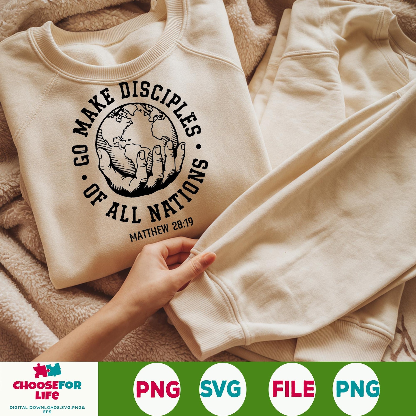 Go Make Disciples Nations Svg, Retro Christian, Vintage Men's Bible ...