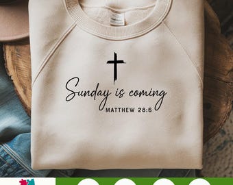 Easter PNG, Sunday is Coming PNG, Christian Bible Verse, He is Risen, True Story Easter PNG, Christian Easter Sublimation Design