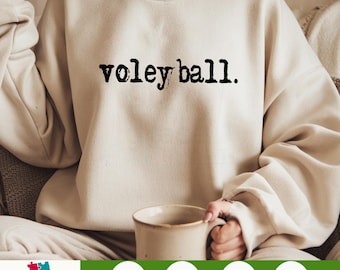 Volleyball Typography Design | Digital Download PNG File | Sublimation & DTF Design | Vintage Distressed Typography PNG | Sports Design