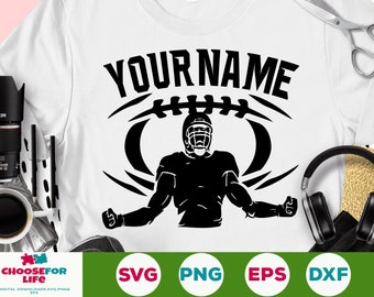 Football svg, American Football Player Svg, Football name, football team, Football Mom, Football Season Svg cricut cut file digital download
