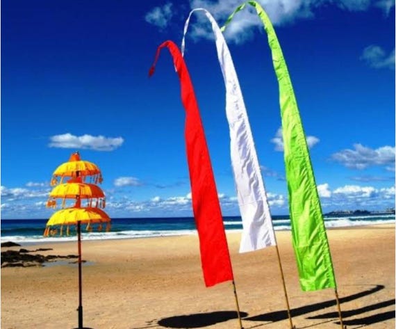 Umbul Umbul, Balinese Flags, Party Theme, Pool Decoration, Store Front Decoration, Garden Decoration, wedding decoration