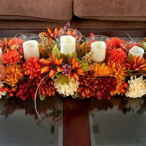 5 Candle Fall Table Centerpiece