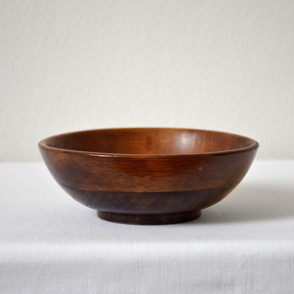 Vintage Wooden Bowl Etsy