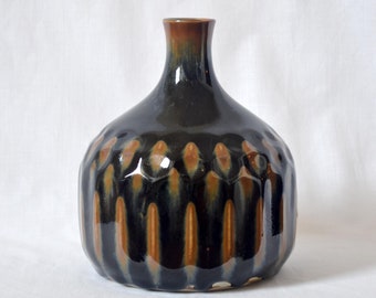 Carl-Harry Stålhane for Rörstrand stoneware CDF vase / Sweden 1950s