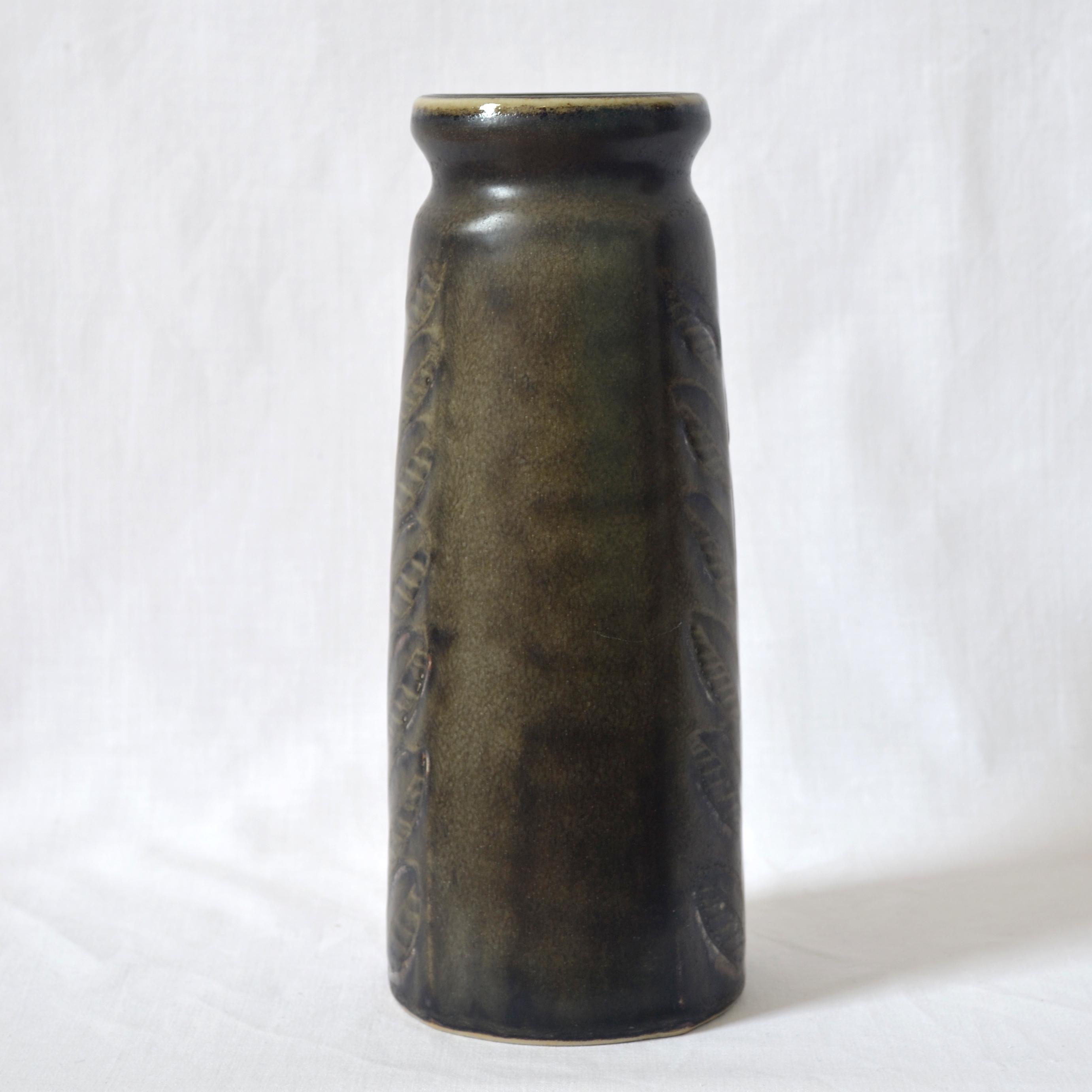 Carl-harry Stålhane for Ateljé Rörstrand Stoneware Vase Sweden 