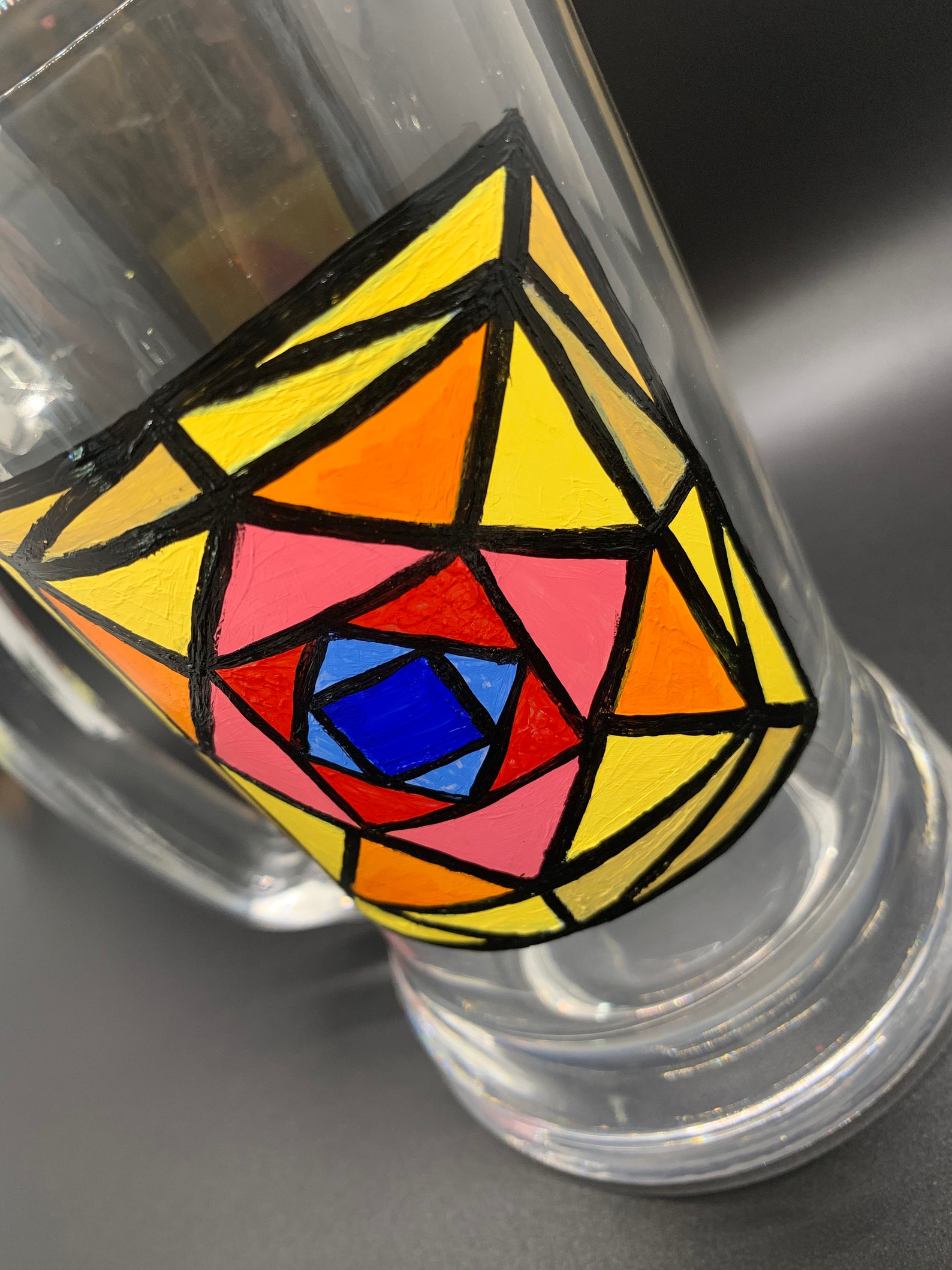 Suspiria stained Glass Handpainted Beer Mug Etsy