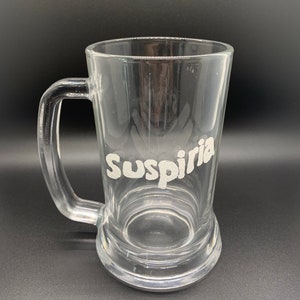 Suspiria Logo Hand-Painted Beer Mug