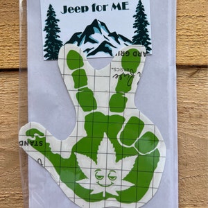 High Weed Wave Mirror Decal