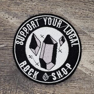 Support Your Local Rock Shop Black