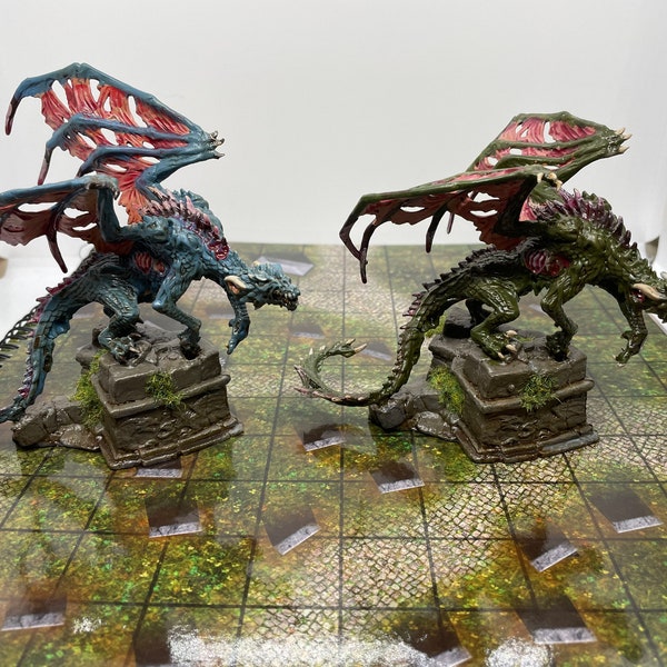 Zombie Dragon Miniatures Etsy