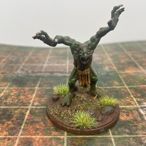 Bemalte Troll Miniatur - Tabletop Rollenspiel, Dungeons and Dragons, D&D, Pathfinder dnd
