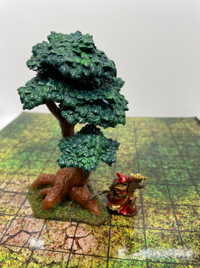 Hand-painted 3D Printed Tree Miniature: D&D Scatter Terrain - Etsy