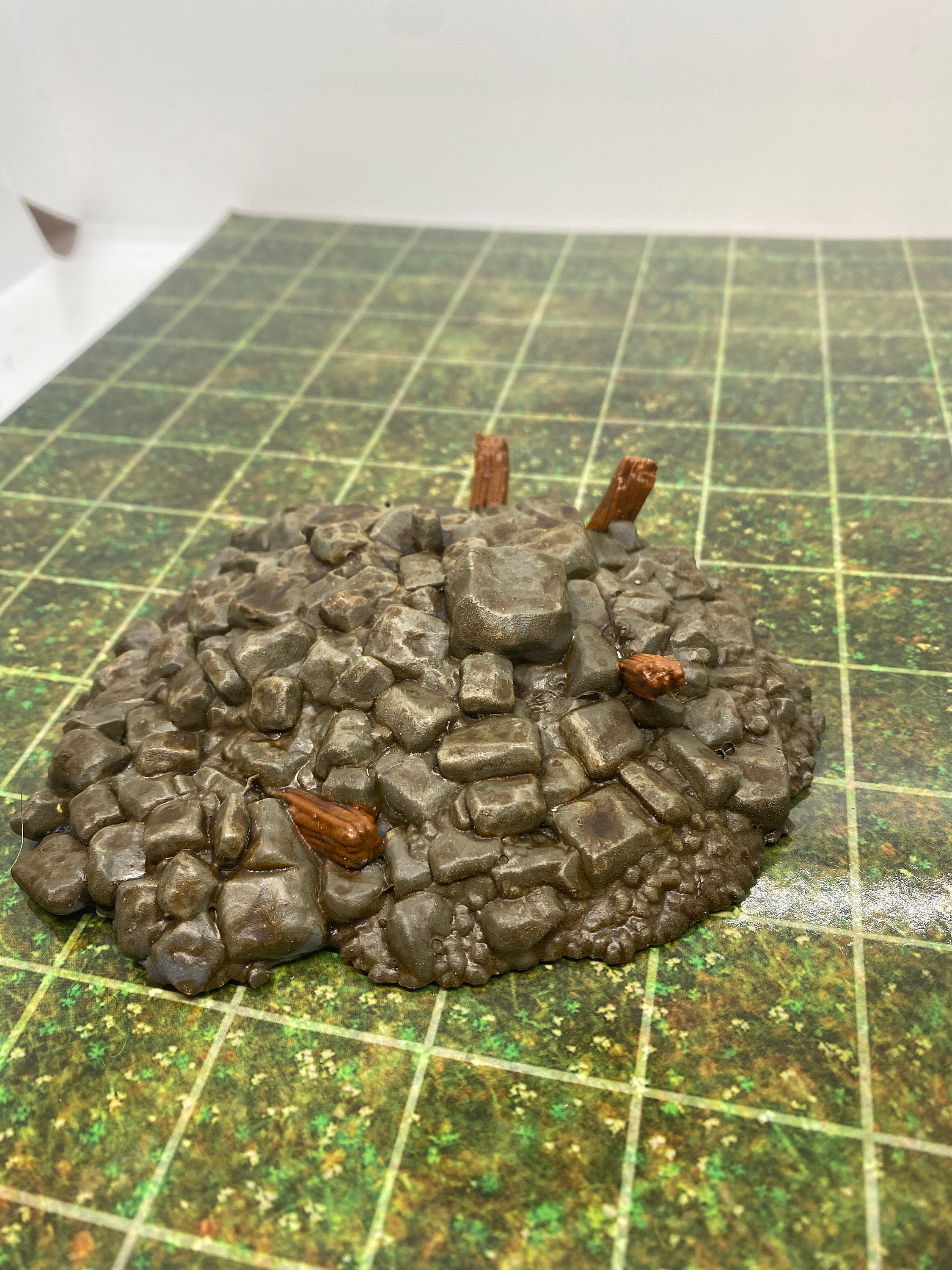 3D Printed Painted Ruined Rubble Terrain Tabletop RPG | Etsy
