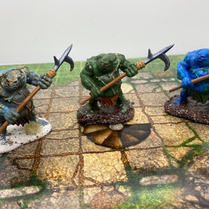 Gemalte Merrow Miniature - Tabletop RPG, Dungeons and Dragons, D&D, Pathfinder mini dnd