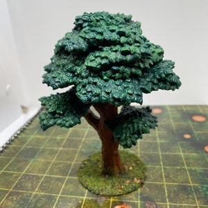 Hand-Painted 3D Printed Tree Miniature: D&D Scatter Terrain