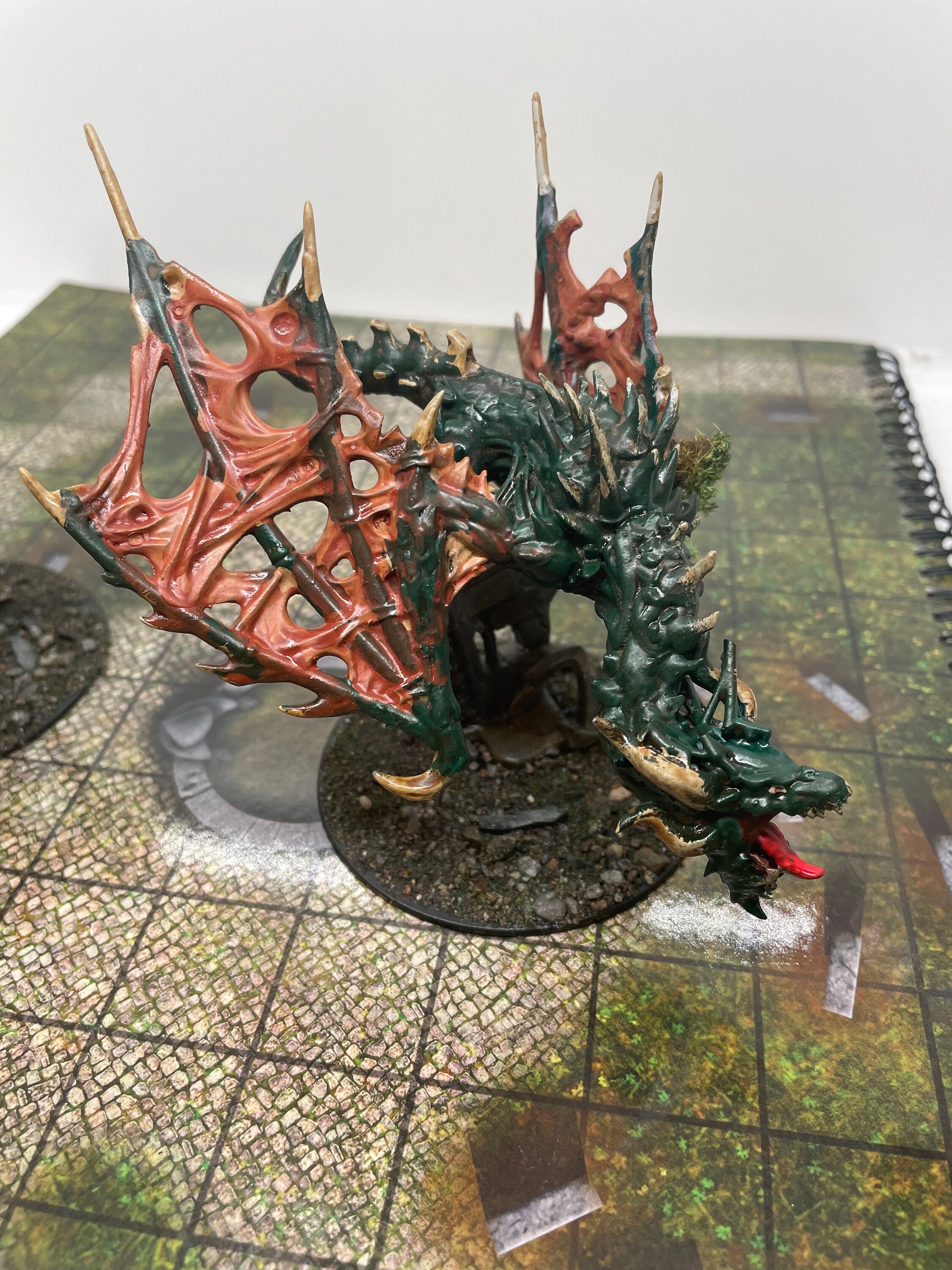 Handpainted Undead Wyvern Miniature Morbithrax Dracolich for D&D Etsy
