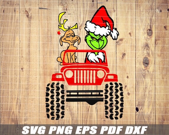 Download Grinch And Deer On Jeep Svg Christmas Svg Grinch Svg Etsy
