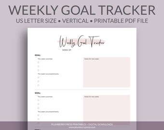Tracker degli obiettivi settimanali