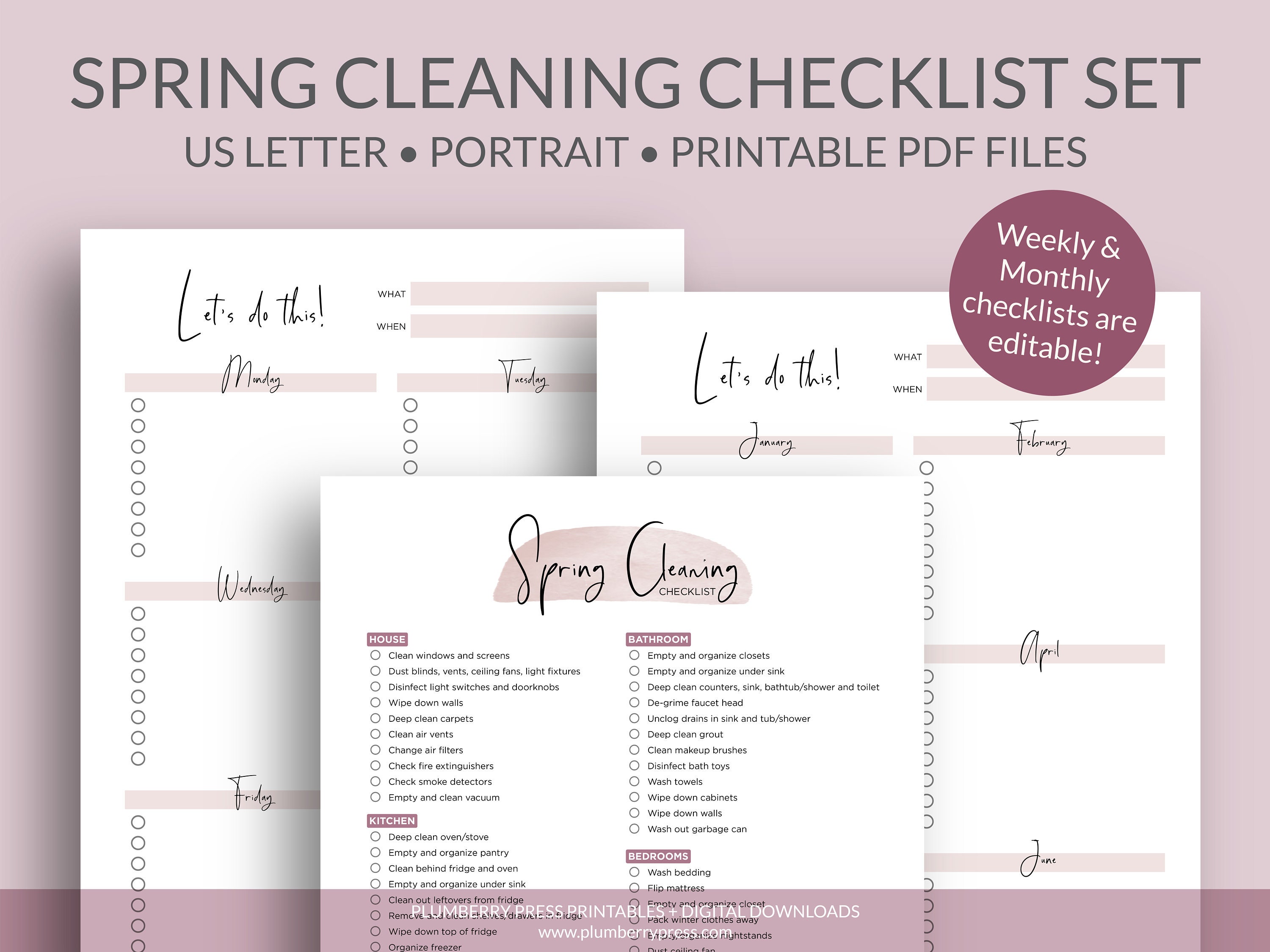 Digital spring cleaning checklist Flexfruit