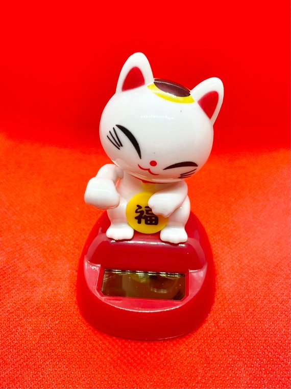 Mini-figurines de danse solaire japonaise / asiatique Sumo Panda Chat  chanceux Décoration intérieure Décor de bureau Figure solaire Chat ondulant  -  France