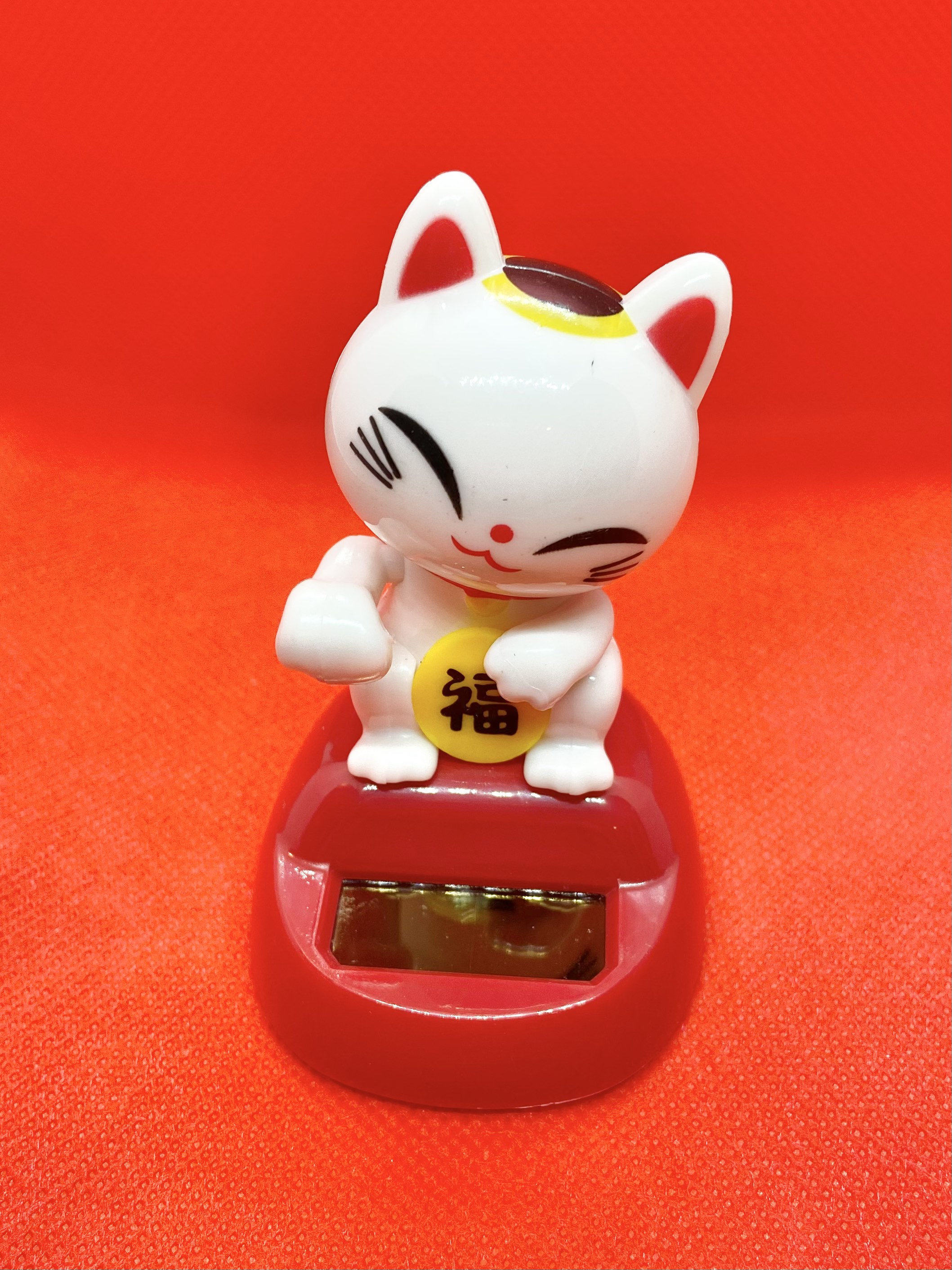 Japanische / asiatische Solar Tanzende Mini Figuren • Sumo • Panda •  Glückskatze • Wohndekor • Bürodekor • Solar Figur • Wellende Katze