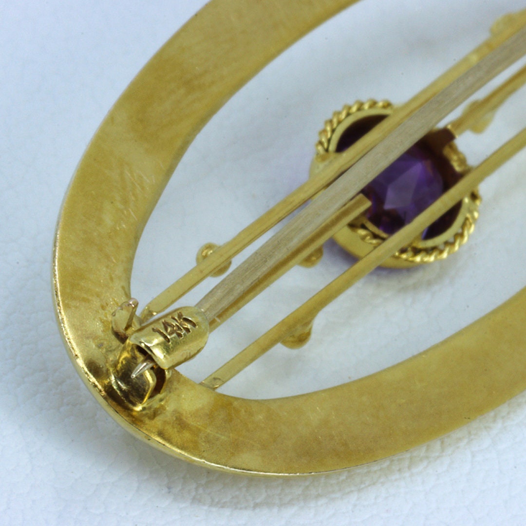40 Amethyst Berry Brooch main image 1