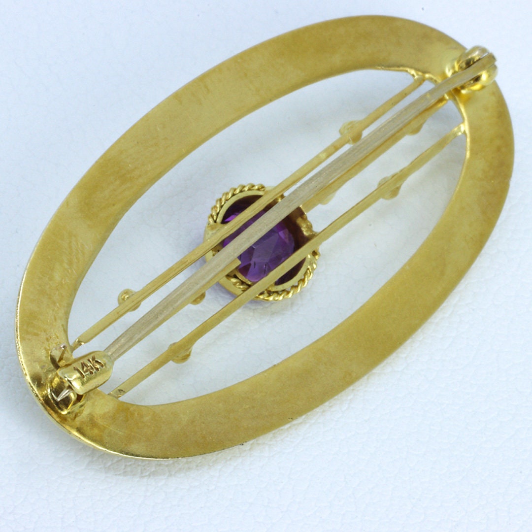 40 Amethyst Berry Brooch