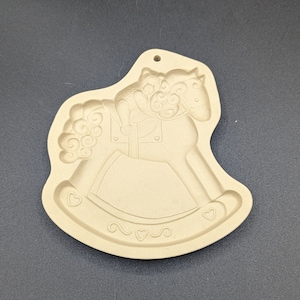 Braune Tasche Cookie Art Schaukelpferd Mould 1993 Hill Design