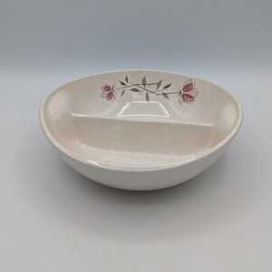 Franciscan Duet Pattern Divided Vegetable Bowl  Made In California