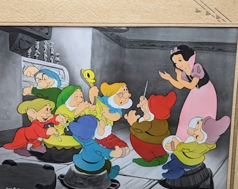 ディズニー『白雪姫と七人の小人』ロビーカード宣伝用スチール写真