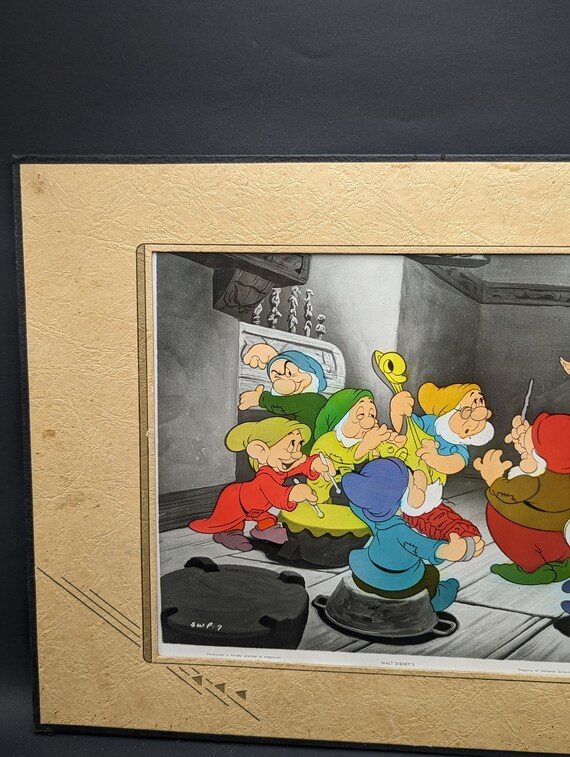 ディズニー『白雪姫と七人の小人』ロビーカード宣伝用スチール写真