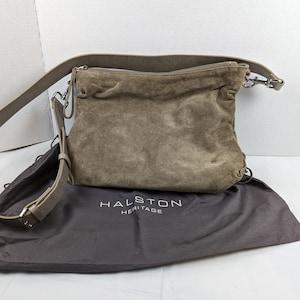 Halston Hearting Taupe Crossbody Purse